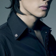 六芒星胸针男士西装胸花小领针衬衫领扣ins潮个性徽章扣防走光扣