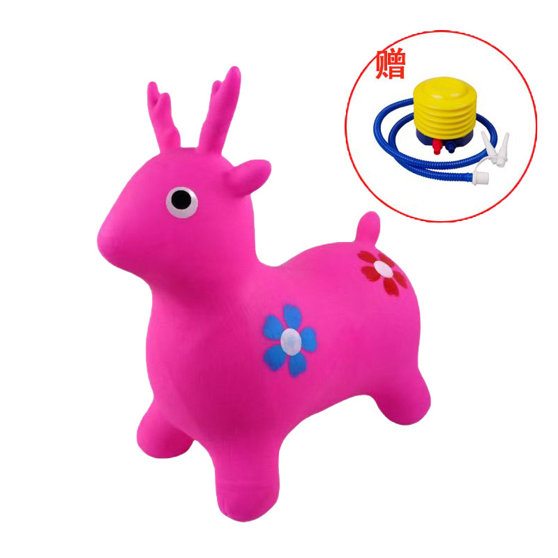 粉色梅花鹿（图案随机）+气泵