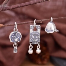 S925���y��Ԣ��������ƽ����؈õ�廨���� ����DIY�ִ��Ʒ���