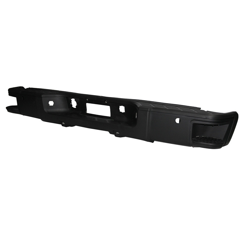 Aplicable a Chevrolet 08-13 Silverado Rear Bar Solode Modificado con pedal lateral Negro con agujeros de radar