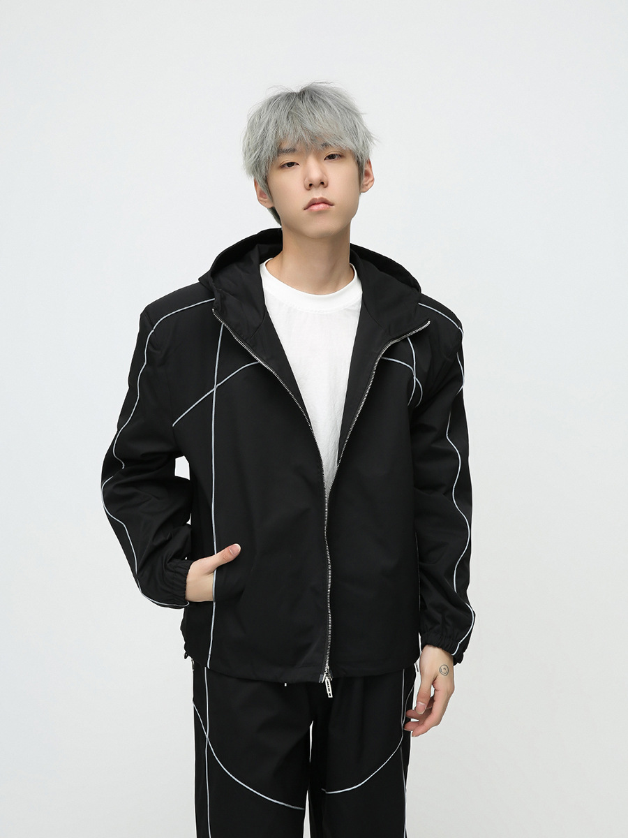 Mtlclothes ropa de Hombre | 2023 Otoño e Invierno nueva deconstrucción diseño tridimensional sentido hombro pad traje casual hombres