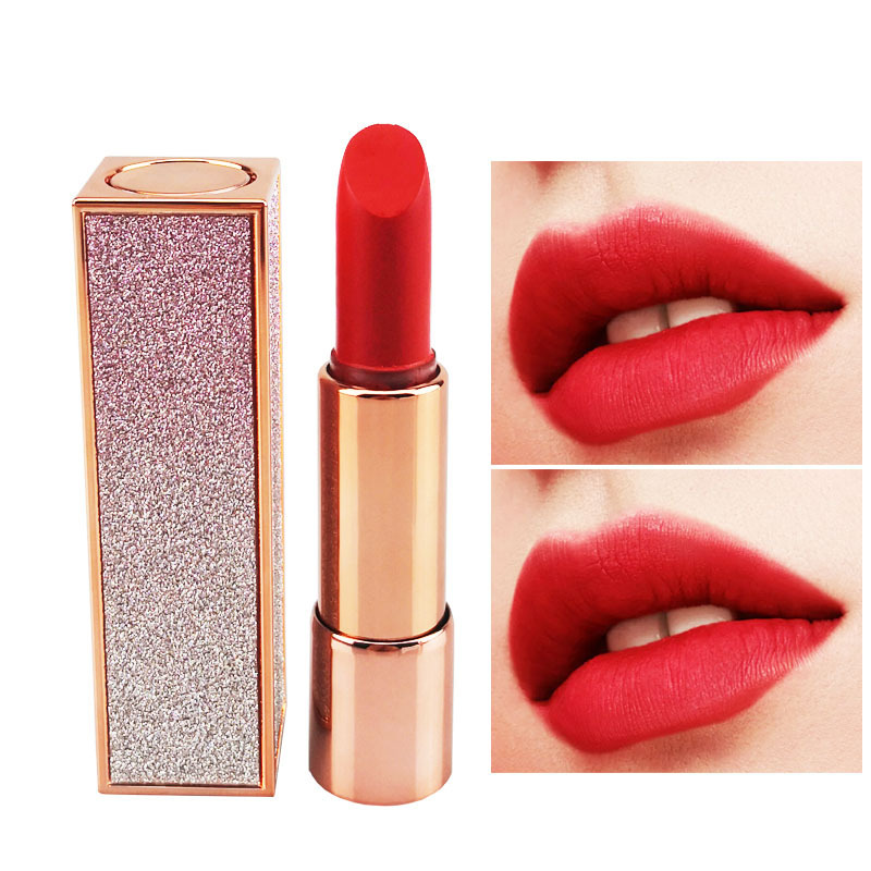 Cross-Border Lipstick Ultra-Shimmer Lipstick Without Logo, Nail-Shaped Press-To-Open Square Type, Moisturizing, Silky Smooth, Rich Color Cross-Border Lipstick Ultra-Shimmer Lipstick Without Logo, Nail-Shaped Press-To-Open Square Type, Moisturizing, Silky Smooth, Rich Color