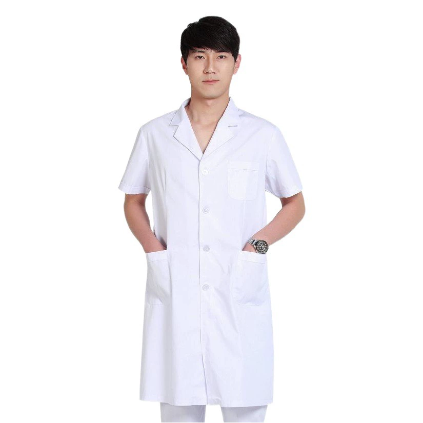Songxin Белое пальто с длинными рукавами Медицинская одежда Мужская и женская экспериментальная одежда Белое пальто Аптека Салон красоты Практика Рабочая одежда