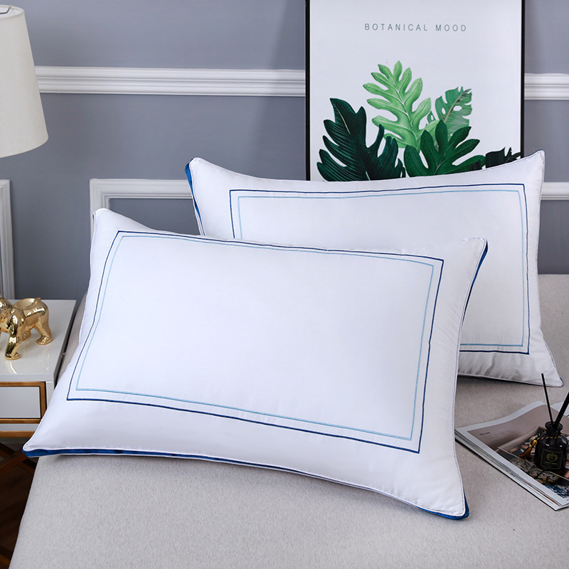 블루 에지 [샌딩 패브릭]-로우 베개 600g