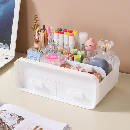 Cosmetic storage box desktop dressing table skin care product shelf lipstick organizer table drawer type small box