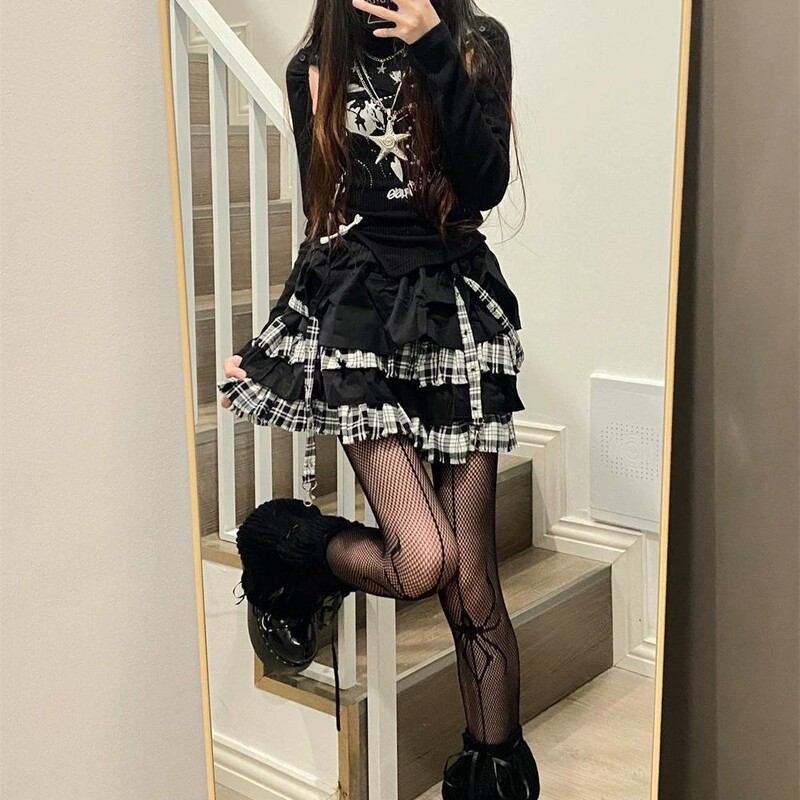 Europe and the United States cross-border wholesale sexy dark hot girl hollow black silk spider hole fishing net thin leg pantyhose