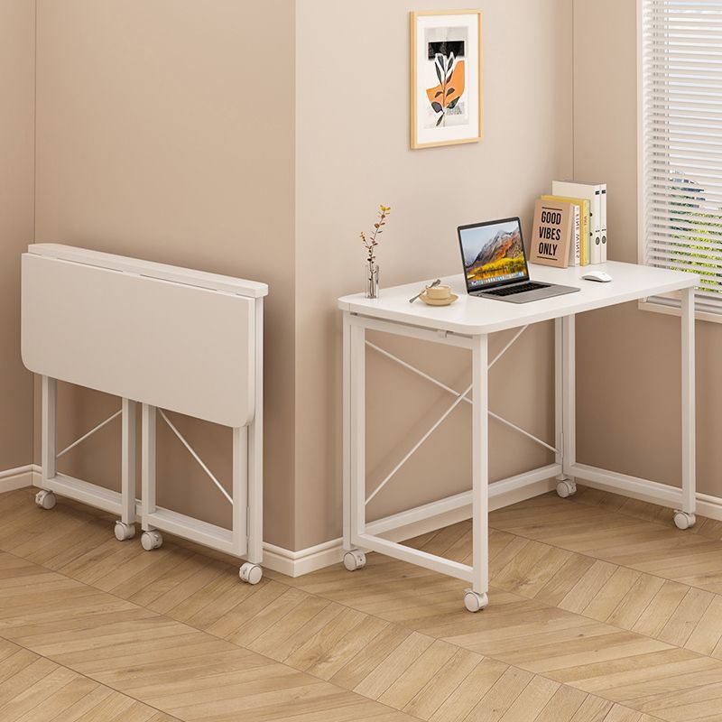 Folding Table Movable Desk Small Apartment Home Computer Desk Bedroom Bedside Table Simple Study Table Workbench