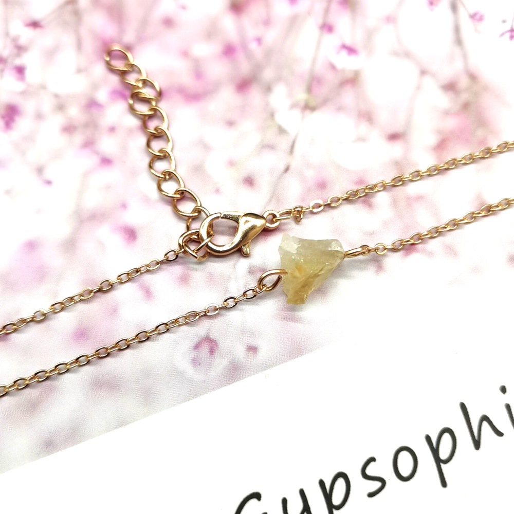 Fashion Geometric Agate Plating Natural Stone Necklace 1 Piece