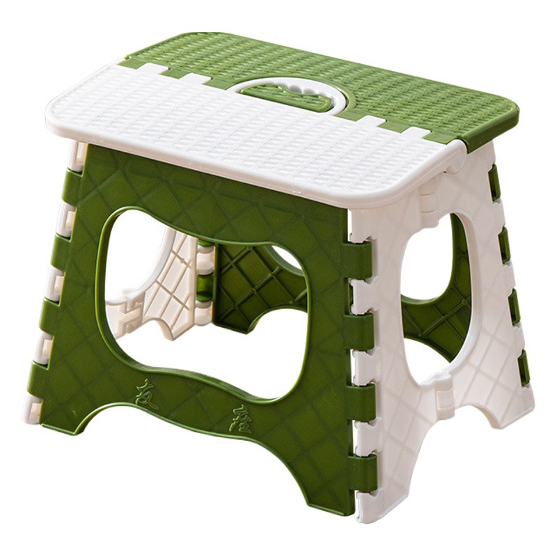 Plastic Folding Stool Portable Outdoor Small Stool Household Mazar Adult Simple Fishing Chair Gift Small Bench