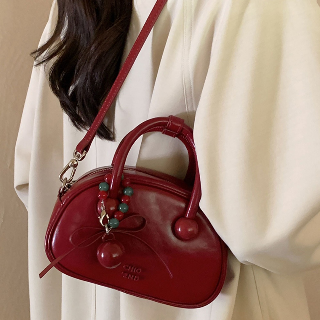 Nanfeng Chio2nd Sweet Date Genuine Leather Pillow Bag - Exquisite Small Women's Wedding Bag, Handbag, Shoulder & Crossbody Bag - Thumbnail 2