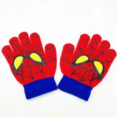 子供のスパイダーマンの手袋の漫画の漫威の保温の手の手袋の6-12歳の赤ちゃんの小学生の手袋は国境を越えます。