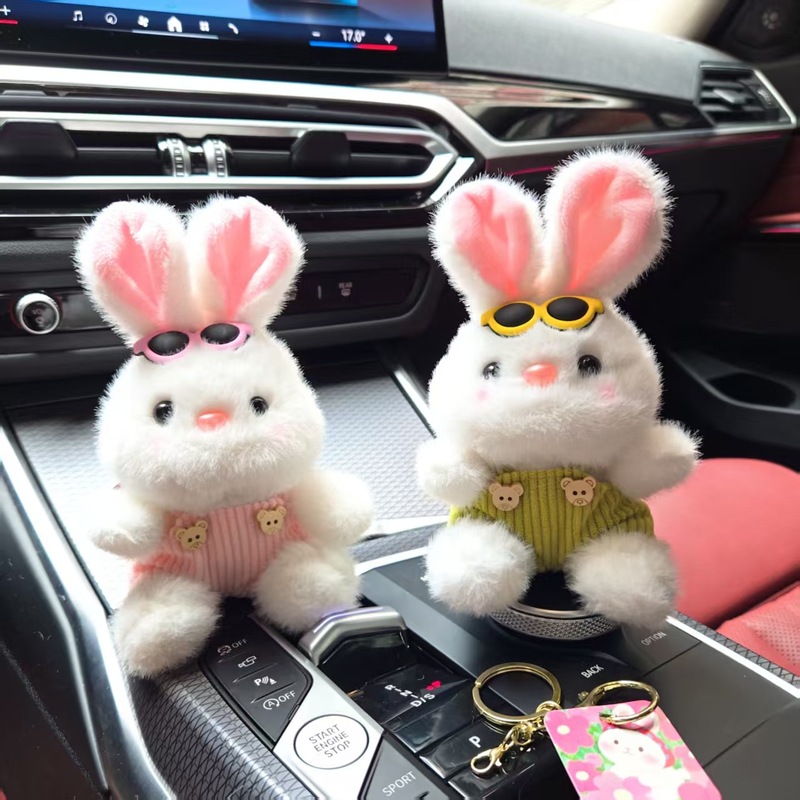 かわいいスカーフバニーペンダント模擬ウサギぬいぐるみ人形バッグペンダント人形キーホルダー人形|undefined