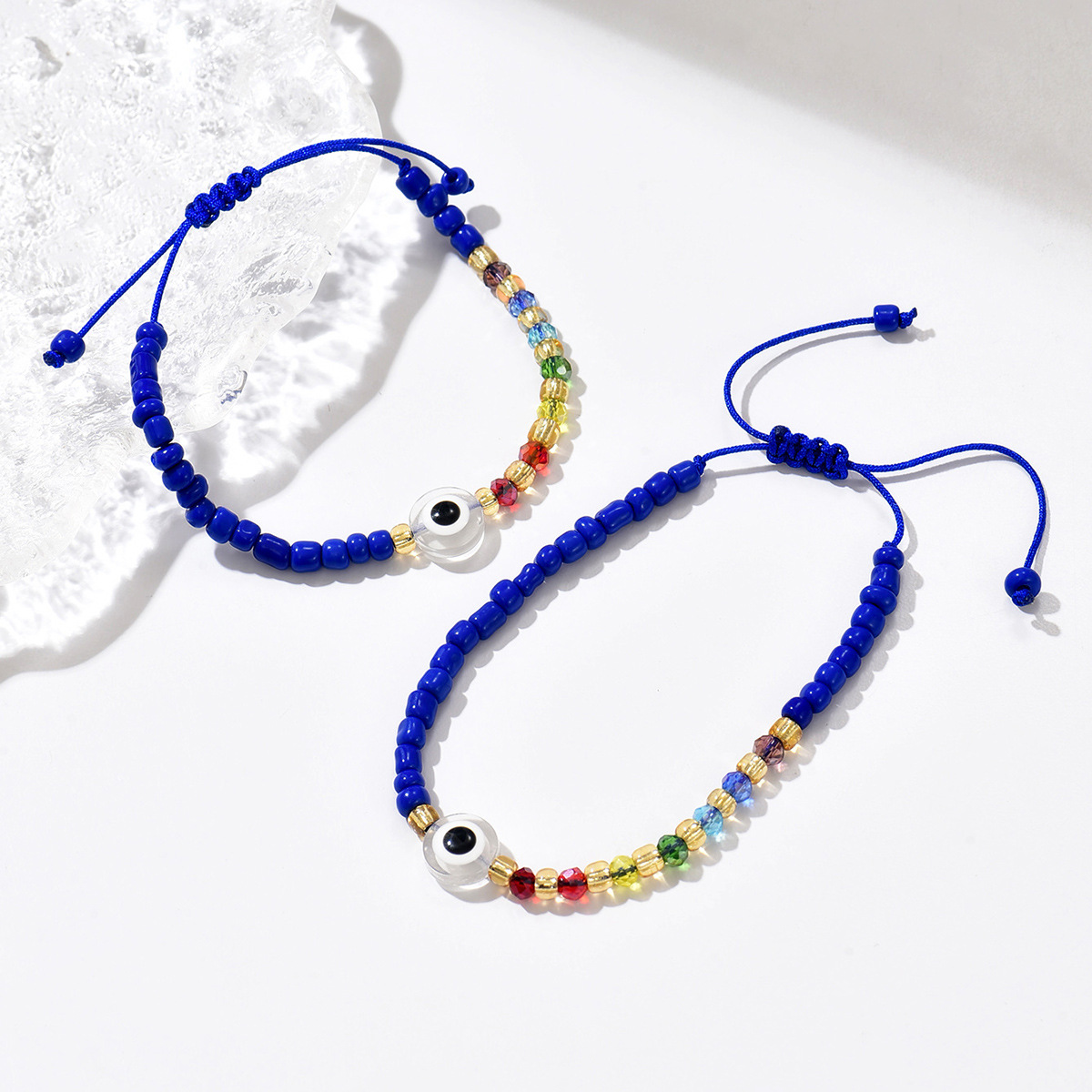 Lucky Evil Eye Red String Bracelet Adjustable Protection Jewelry_voghion.com