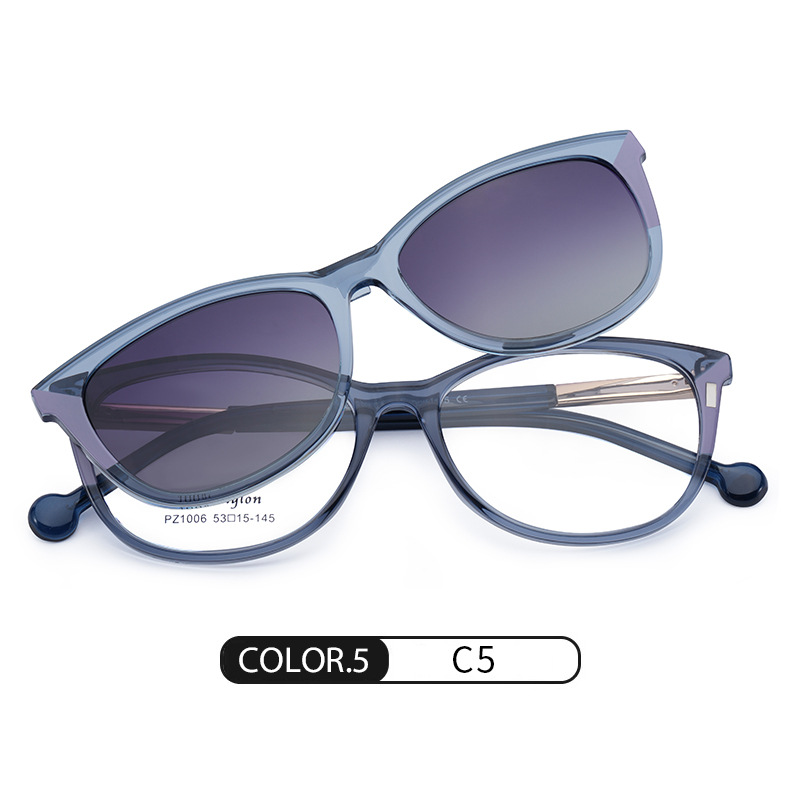 Nuevas gafas de sol magnéticas polarizadas PZ1006 gafas de sol de protección solar al aire libre de moda en la calle pueden equiparse con gafas de luz azul a prueba de miopía