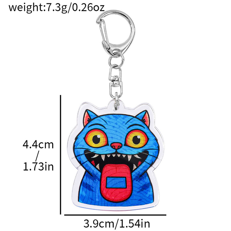 新款可爱卡通猎魔女团双面钥匙扣书包挂件配饰吊牌个性饰品|undefined