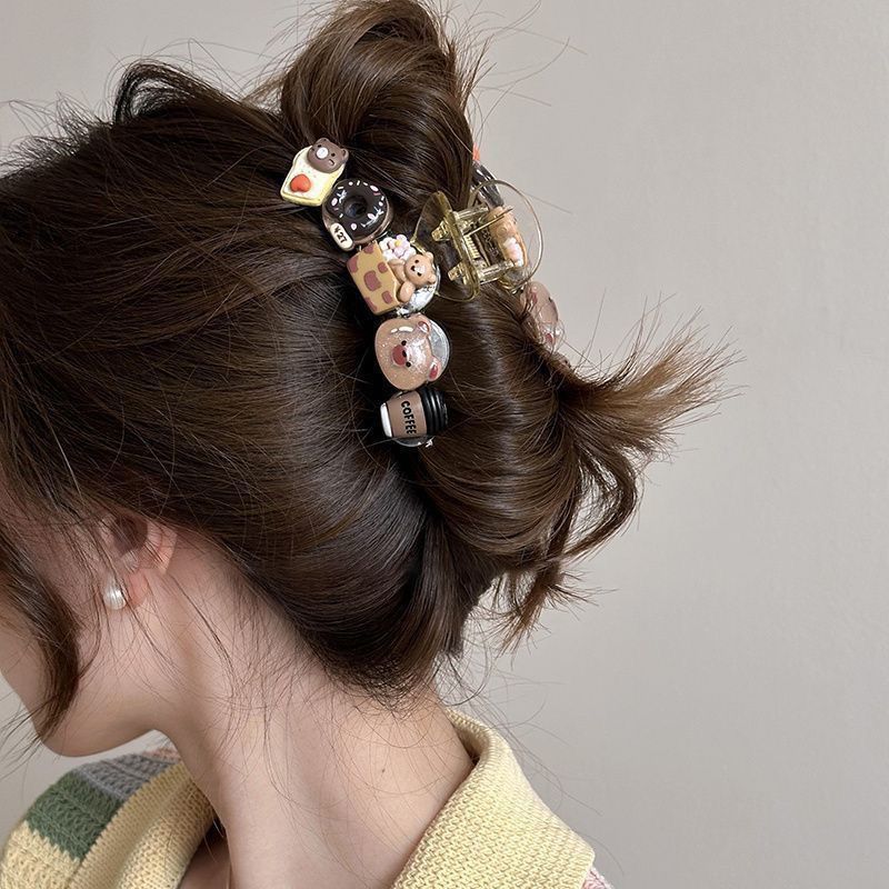 11 dibujos animados de Donuts de oso con fondo transparente de unos 10 cm