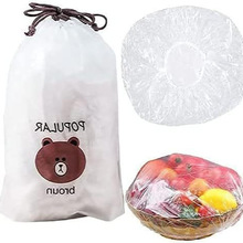 一次性保鲜膜套保鲜膜套一次性碗罩保鲜膜小熊保鲜膜套批发PE材质