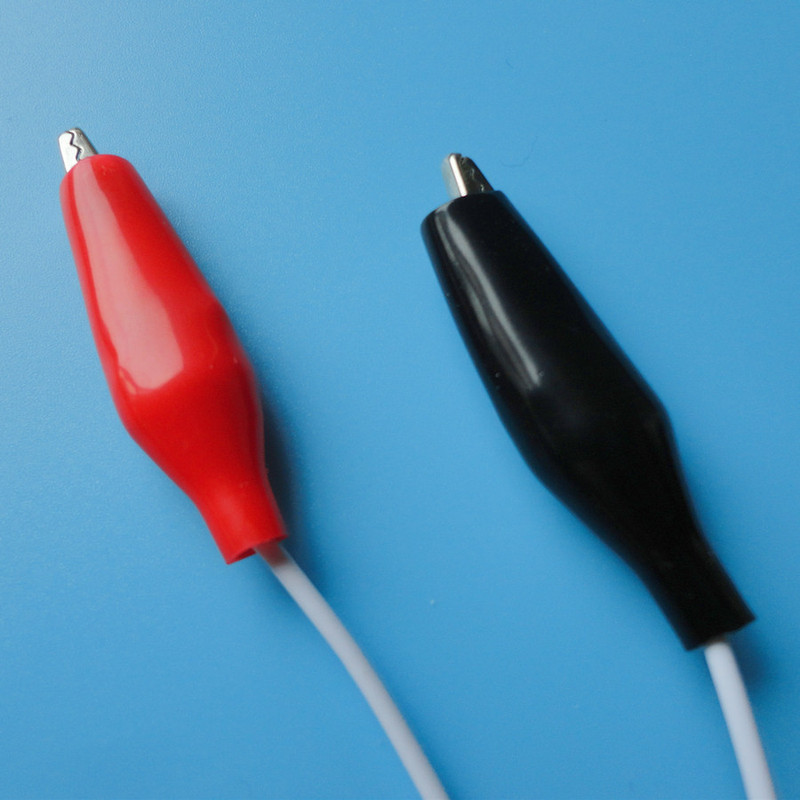 電気針器部品電子鍼灸クリップ鍼灸針電気治療クリップワニクリップ電気針器リード線2.0|undefined