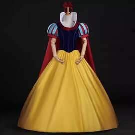 经典新款万圣节白雪公主cosplay礼服裙舞台剧表演礼服复古蓬蓬裙