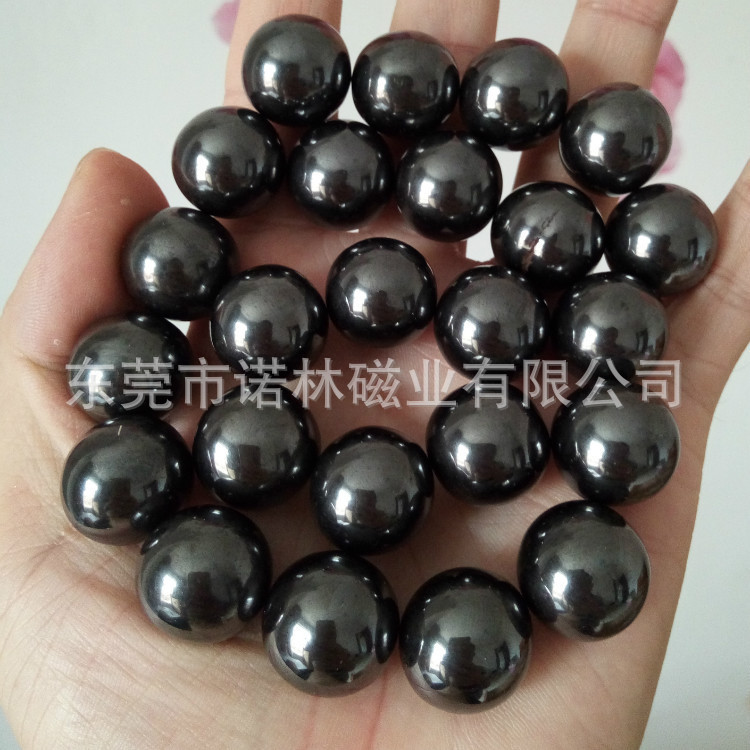 解压磁力球异性磁石吸铁石圆形磁力球8-35mm玩具铁氧体抛光黑色