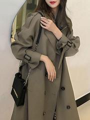 春秋新款2025感风衣外套女款英伦复古中长款欧货chic大衣