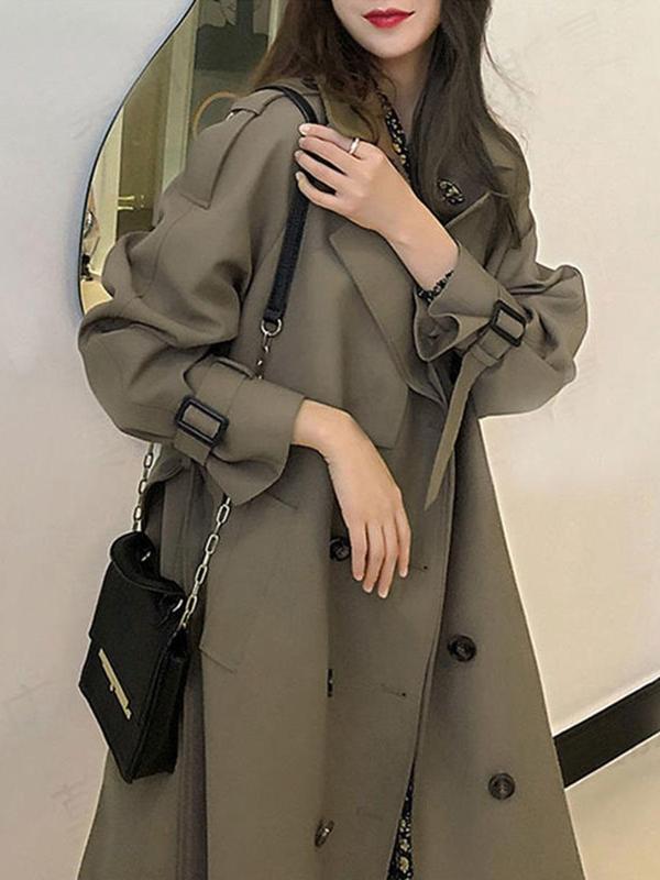 春秋新款2025感风衣外套女款英伦复古中长款欧货chic大衣|undefined