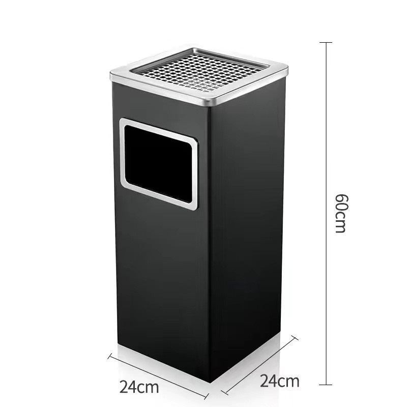 商用ゴミ箱ホテルktvロビー縦型灰皿エレベーター口高級屋外ステンレス円形大サイズ|undefined