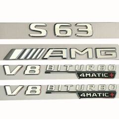 ベンツS63 AMG改造後尾車標識車にv 8biturboターボ増圧フェンダーサイド標識を貼るのに適しています。