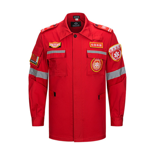 New style emergency rescue uniform, training suit, fire suit, disaster relief anti-static wear-resistant workwear, emergency search and rescue suit