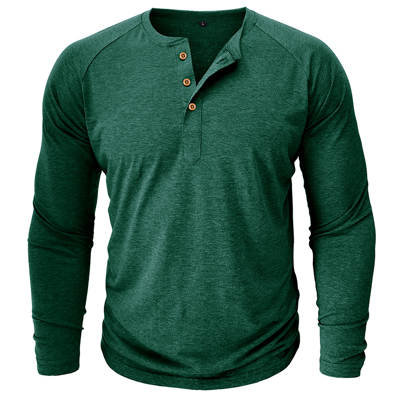autumn and winter men's long-sleeved T-shirts, men's bottoming shirts, men's t-shirt clothing processing_voghion.com