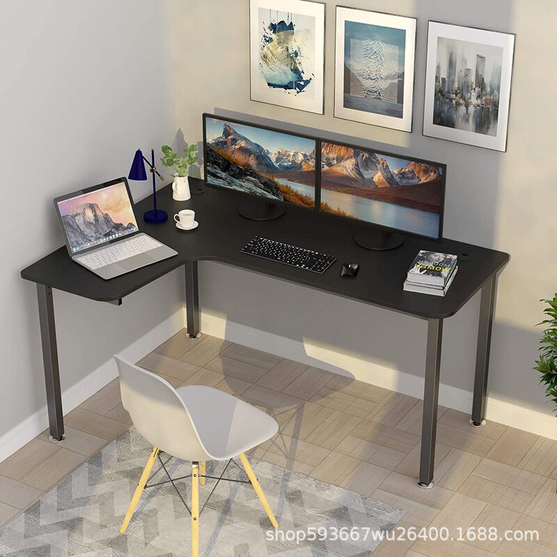 Factory Direct Sales Fashionable and Cool 61'' L-Shaped Gaming Table with Mouse Pad Laptop Table