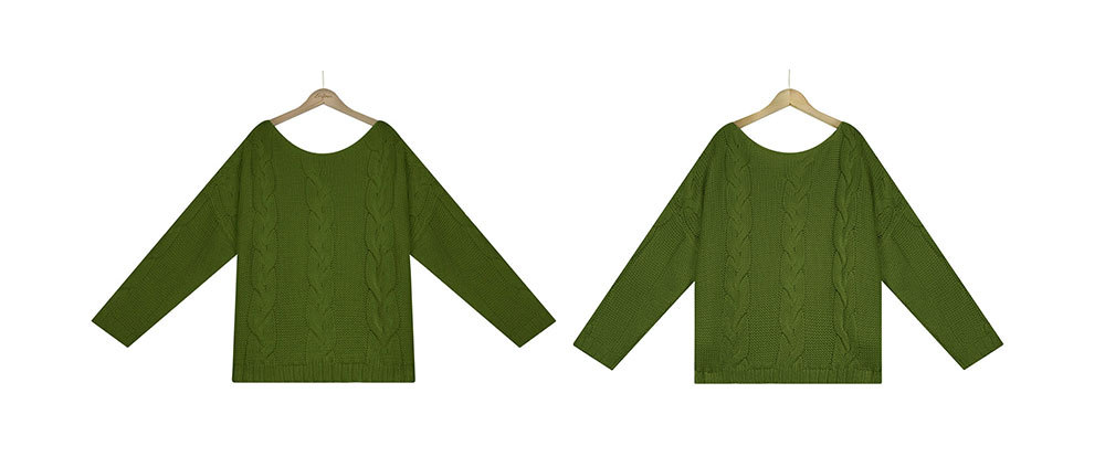 Regular Top Length Wholesale Women's Casual Solid Color Long Sleeve Rib-Knit Sweaters & Cardigans