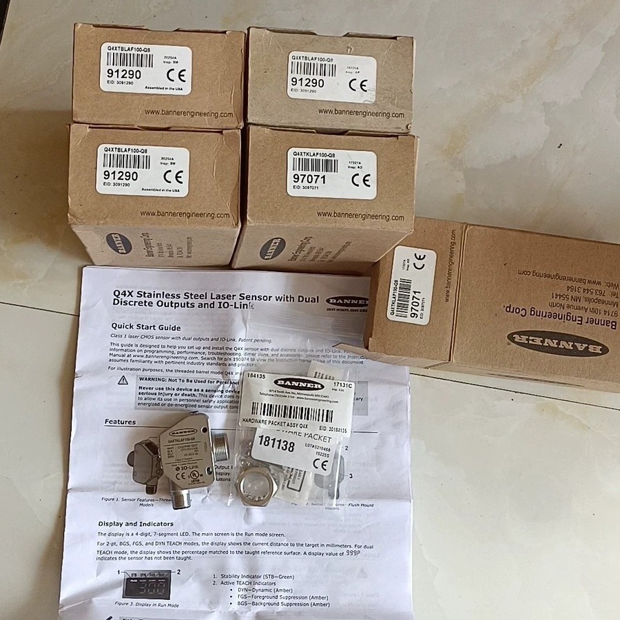 BANNER邦纳全新传感器Q4XTBLAF100-Q8 全新原装现货议价