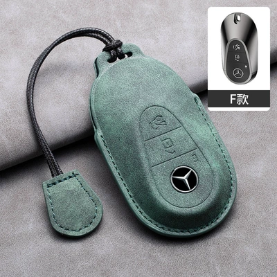 E200 Special e300lC260gla200 Replacement — Car key bag - mercedes-benz-hollow-f-style-olive-green-leather-rope