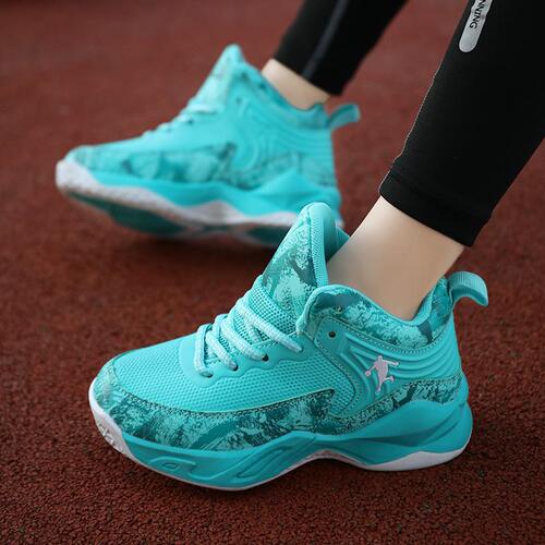 Spring New Unisex and Kids Sports Shoes, Mesh Leather Breathable Training and Casual Shoes, Boys' Basketball Shoes