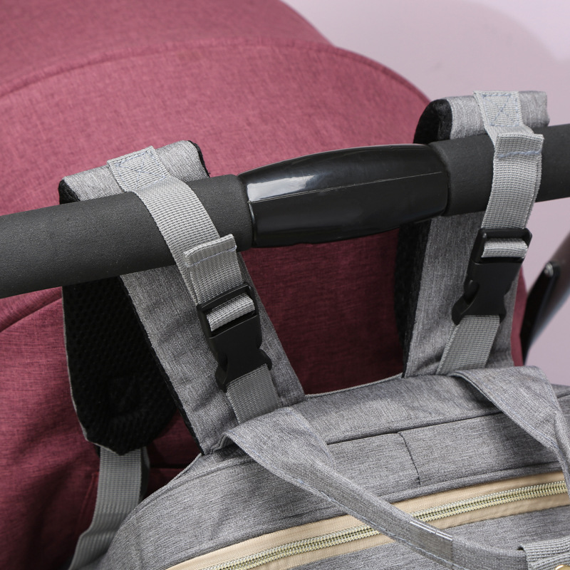 Cross-border upgrade of new multifunctional portable folding bed mommy bag manufacturer wholesale large capacity backpack mommy bag