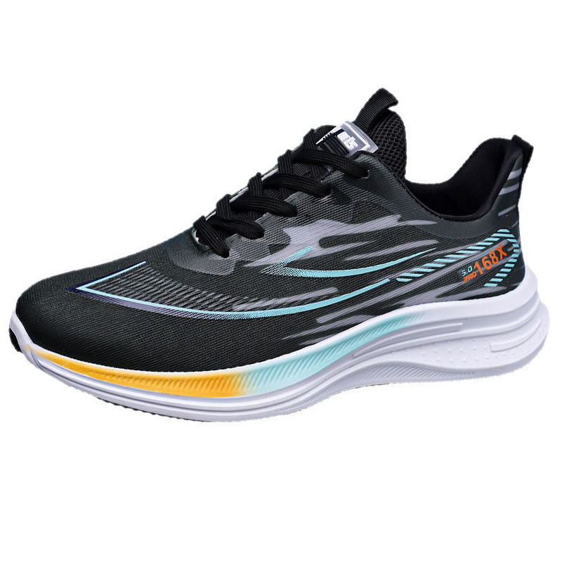 Nuevos zapatos de tela aérea respirables, zapatos de moda de malla, zapatos cómodos y ligeros para hombres, zapatos casuales para hombres.