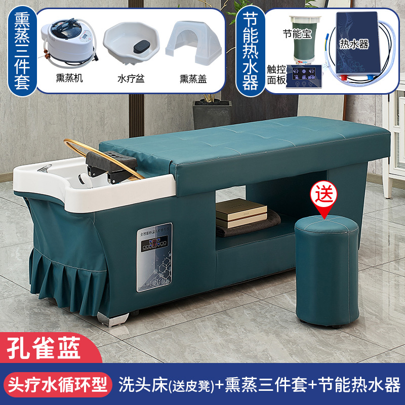 Azul pavo real + CIRCULACIÓN DE AGUA + calentador de agua + Fumigación