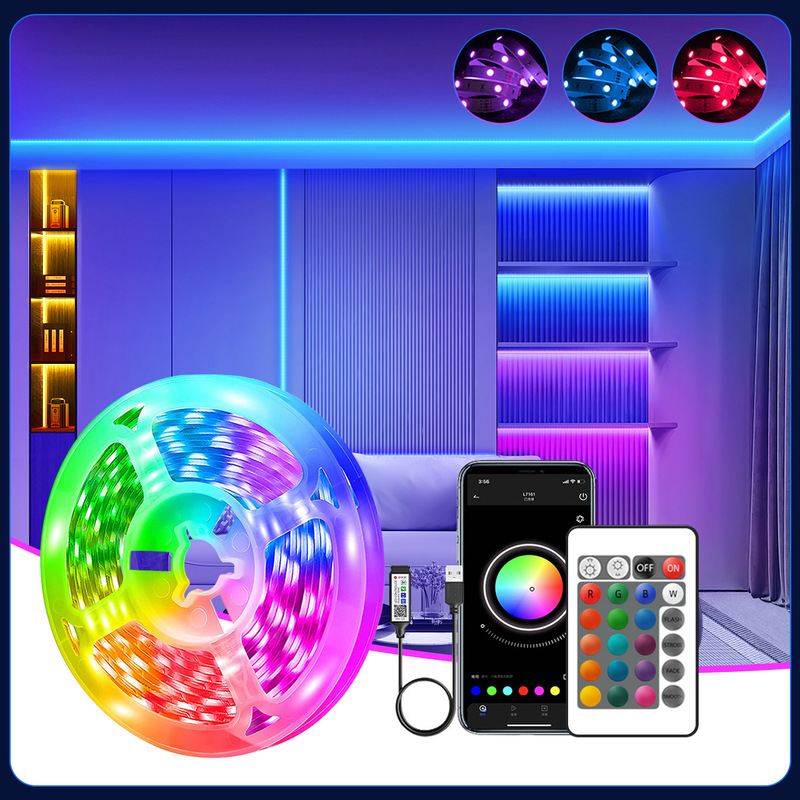 Electric competition atmosphere USB light with music change color rgb self-adhesive low voltage 5v intelligent LED light bar suit