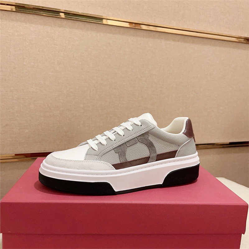 Bon Jani Europa zapatos de skate de hombre marca de moda de piel de vaca peluquería zapatos individuales de color deportivo casual zapatos blancos