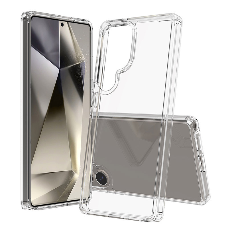 Suitable for Samsung S26 S25 S24 S23 Fe S22 Ultra Mobile Phone Case Transparent Two-In-One Anti-Fall Cover
