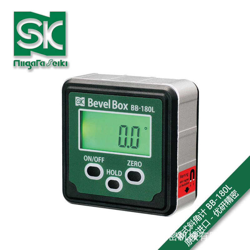 日本新泻精机SK便携式箱式斜角计角度计BB-180L