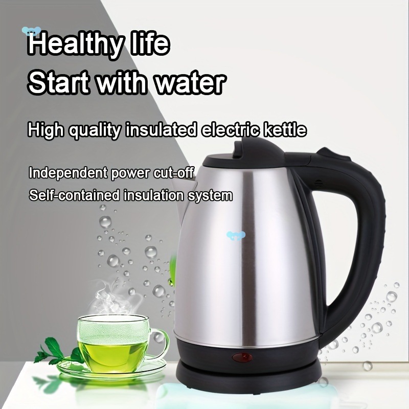 1pc Large capacity Kettle Automatic Power off Stains跨境|ms