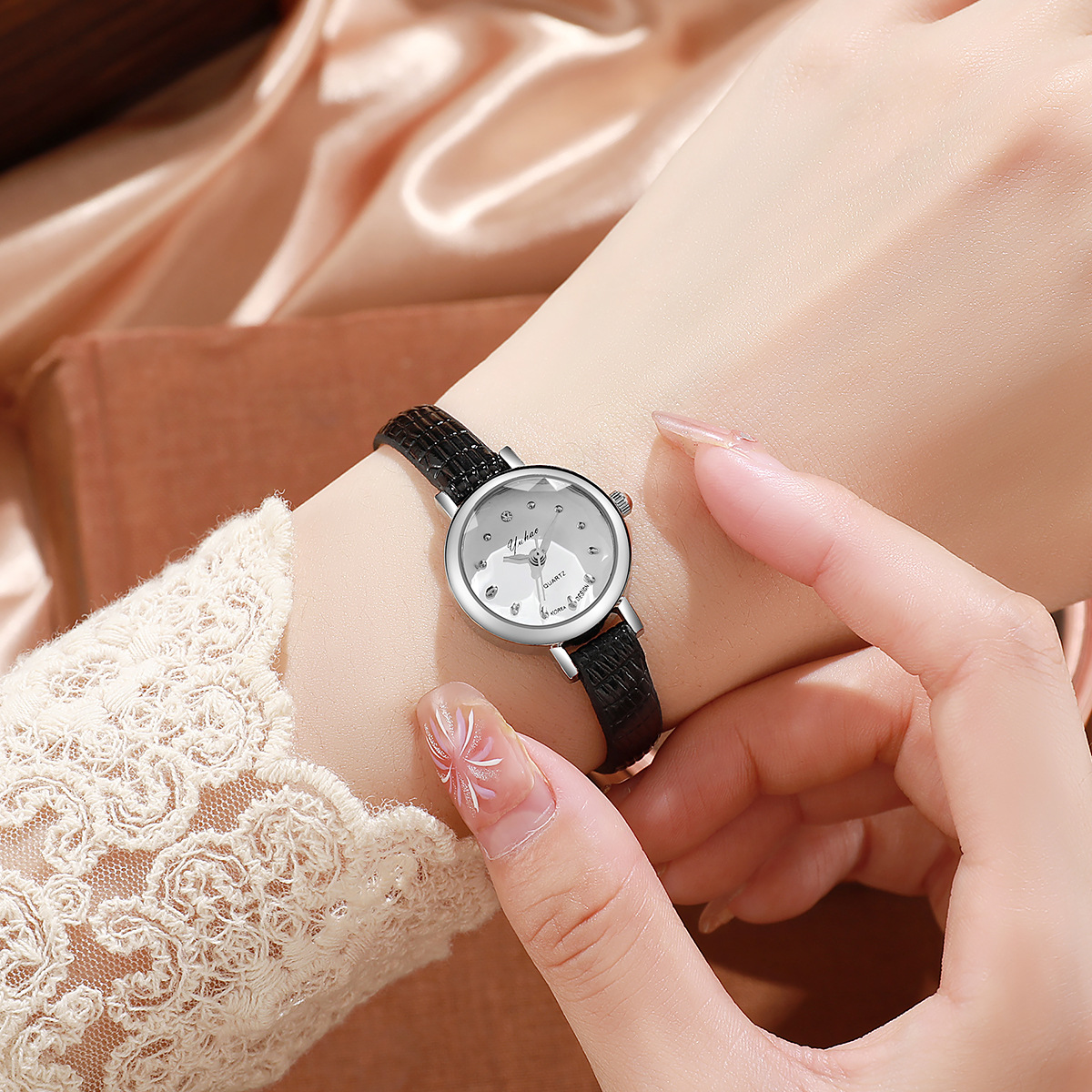 Black with silver shell