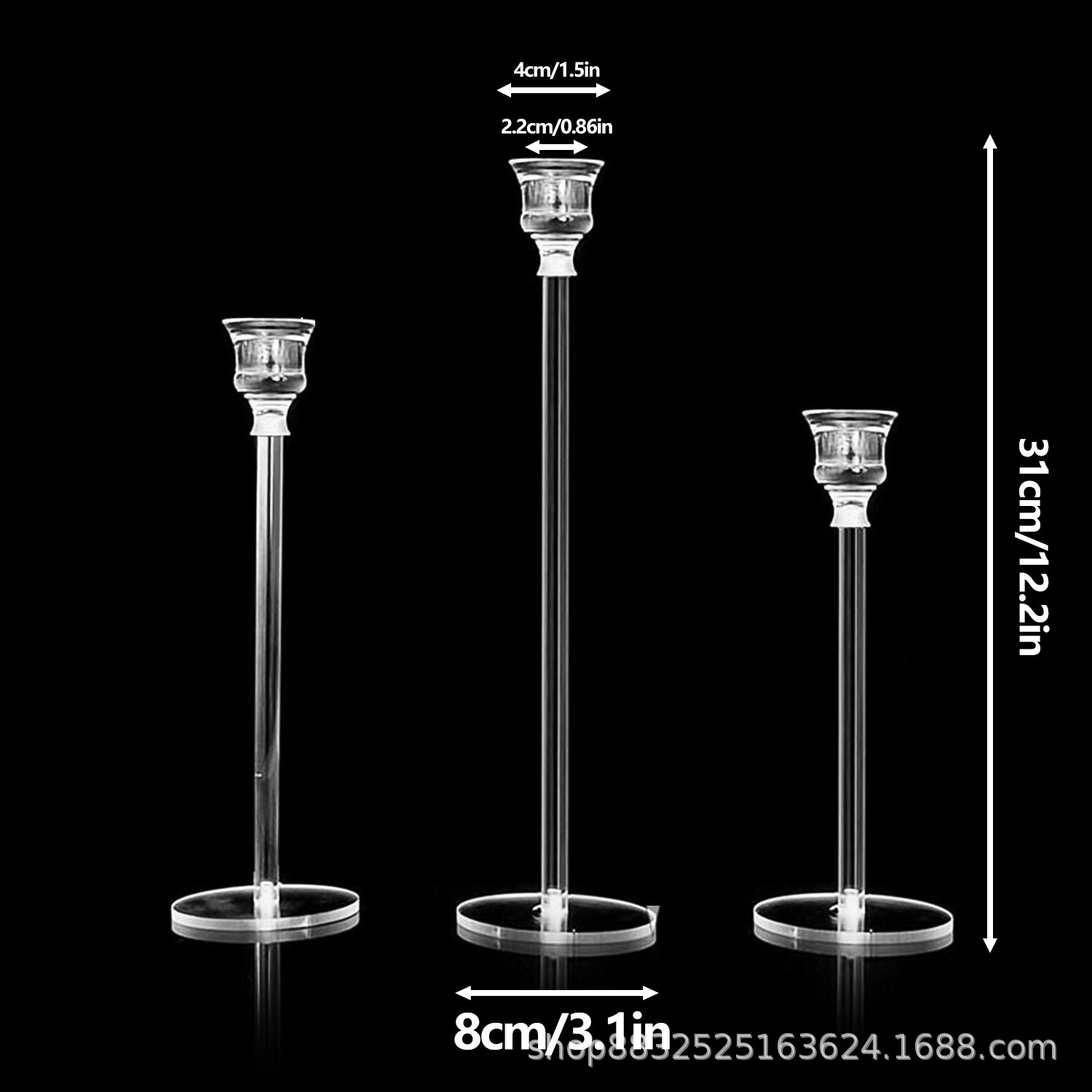 Candelaria transfronteriza metal forjado decoración de decoración de Navidad decoración de bodas artesanía