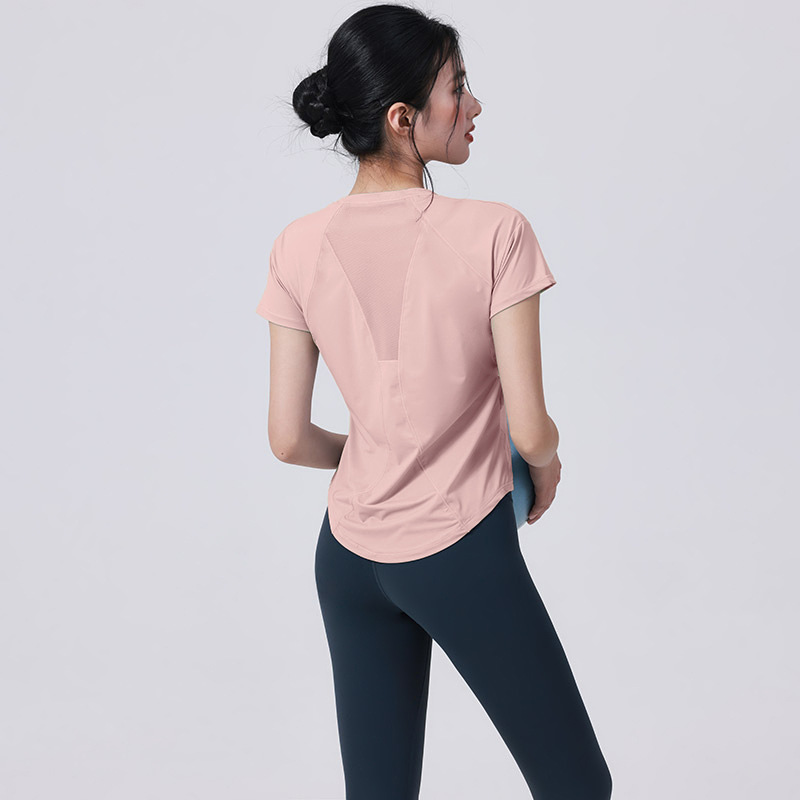 Quick-drying Sports Suit Women's Yoga Fitness Suit Loose Running Top Fitness Suit Women's_desvips.com