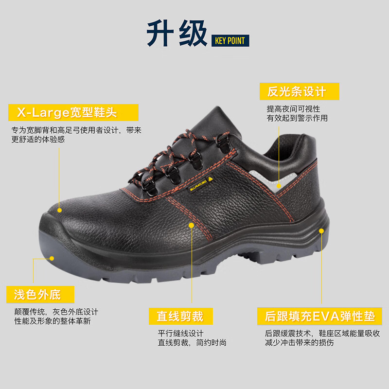 Delta (Deltaplus) 301501 actualización de 301115 zapatos de piel de búfalo antiestático