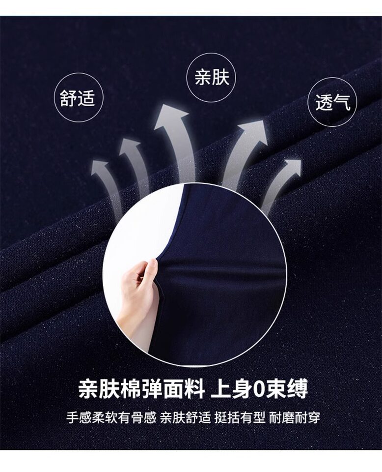 Quần jean nữ cạp cao ống đứng dáng rộng màu xanh denim, dày dặn — Denim Blue - Quần dài & Quần, Denim Blue - Quần jean crop top, Quần Croptop Đen, Quần Dài Màu Xanh Denim chi tiết 16