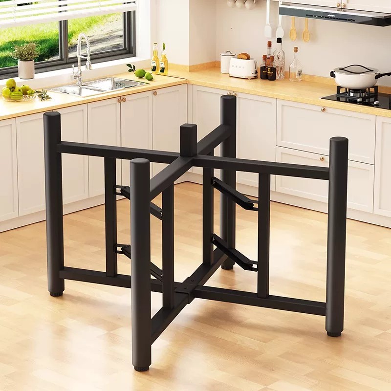 Large round table frame, modern and simple, spring-loaded, foldable 1.8m table frame, individual table frame for food stalls, table leg support