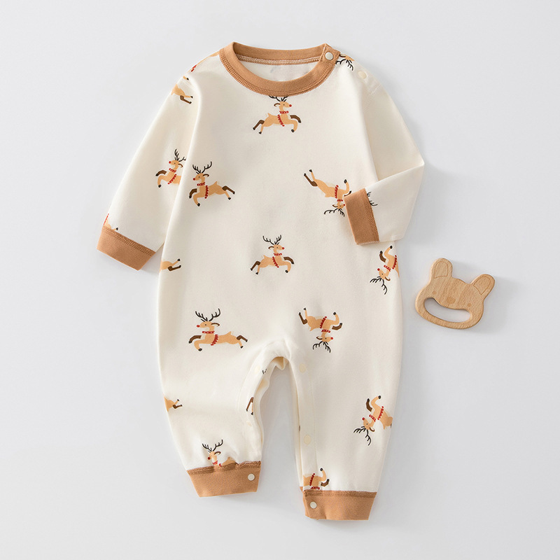 H901 spring and autumn boneless pure cotton pullover style fawn